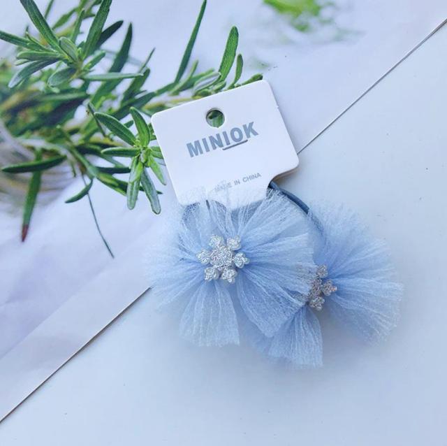 NEW Kids animal flower Ribbon hair bow elastic hair band - KiwisLove