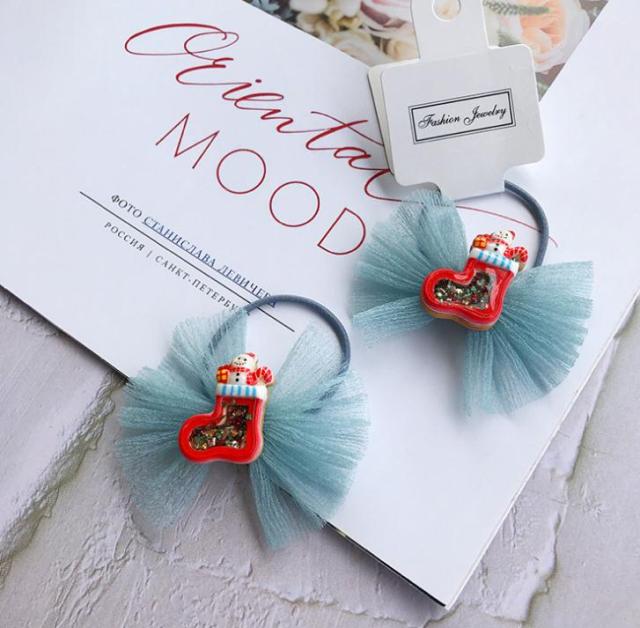 NEW Kids animal flower Ribbon hair bow elastic hair band - KiwisLove