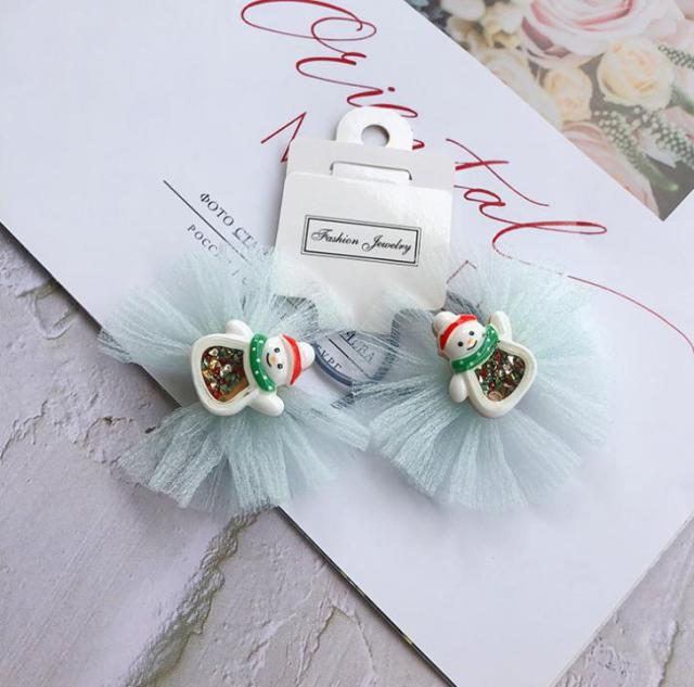 NEW Kids animal flower Ribbon hair bow elastic hair band - KiwisLove