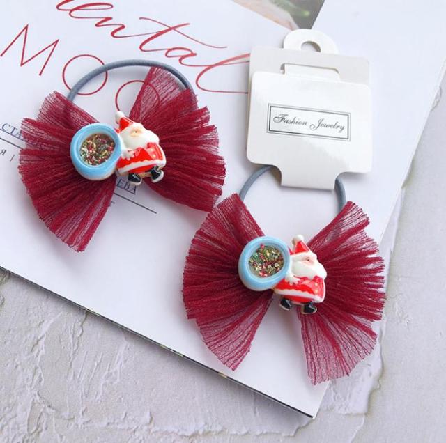 NEW Kids animal flower Ribbon hair bow elastic hair band - KiwisLove