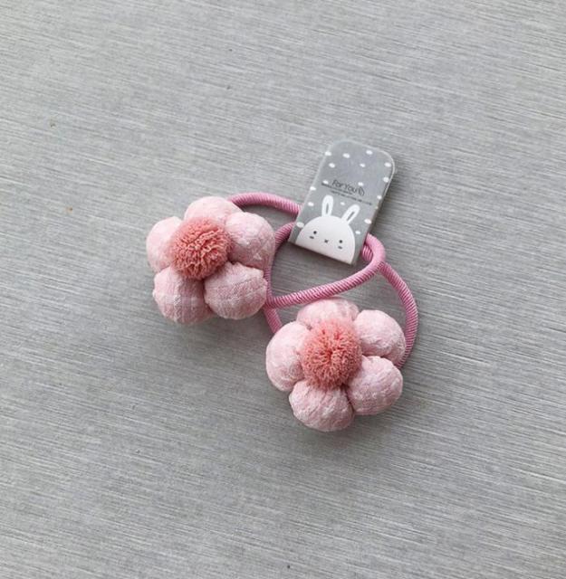 NEW Kids animal flower Ribbon hair bow elastic hair band - KiwisLove