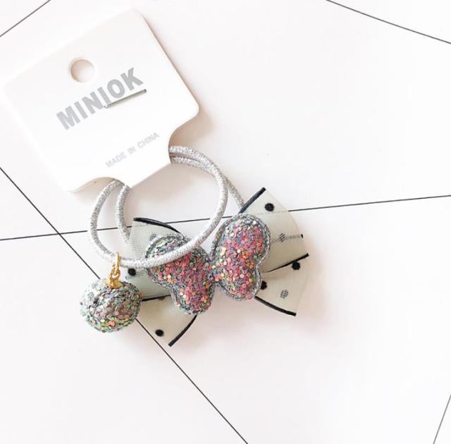 NEW Kids animal flower Ribbon hair bow elastic hair band - KiwisLove