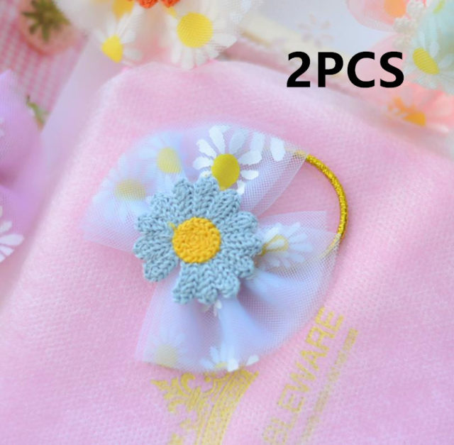 NEW Kids animal flower Ribbon hair bow elastic hair band - KiwisLove