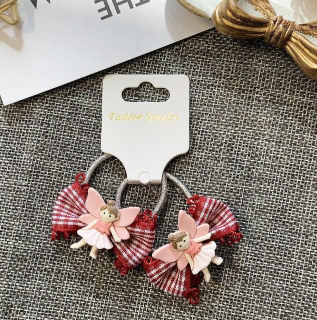 NEW Kids animal flower Ribbon hair bow elastic hair band - KiwisLove