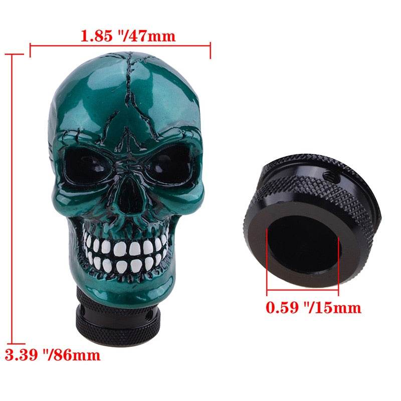 Skull Manual Gear Shift Knob Shifter Lever Knob Alien - KiwisLove