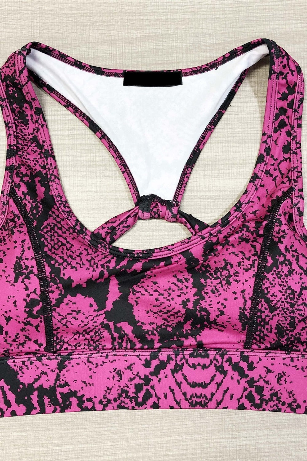 Women Yoga Suit Snake Top Bras High Waist Legging Gym Outfit Running Fitness - KiwisLove