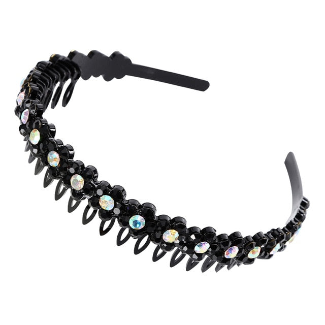 Alice Hairband Bezel Headband  Hair Band Hoop Top Metal Double Bangs - KiwisLove