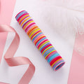 50PCS Girls Colorful Basic Elastic Hair Bands Children Cute Ponytail Holder - KiwisLove