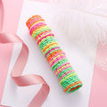 50PCS Girls Colorful Basic Elastic Hair Bands Children Cute Ponytail Holder - KiwisLove