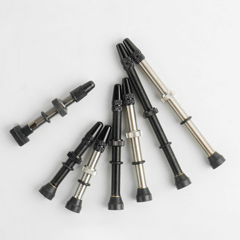 Deemount  2PCS Bicycle Tubeless Tire Presta Valve Brass Core Brass Stem W/ Alloy & Tool - KiwisLove