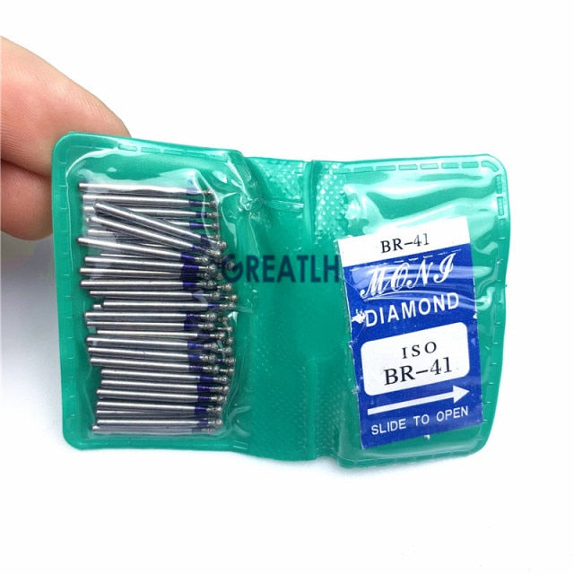 50PCS Dental Diamond FG High Speed Burs BR SERIES for teeth polishing 1.6mm - KiwisLove