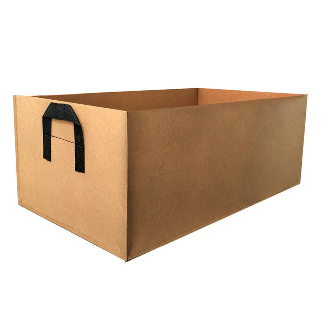 Raised Garden Bed Rectangle Grow Bags Vegetable Planting Container Fabric Potato Flower Nursery Planter Seedling Pot With Handle - KiwisLove