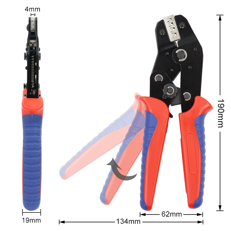 Crimping Pliers Set SN-48BS(=SN-48B+SN-28B) Jaw Kit for 2.8 4.8 6.3 VH3.96/Tube/Insulation Terminals Electrical Clamp Min Tools - KiwisLove