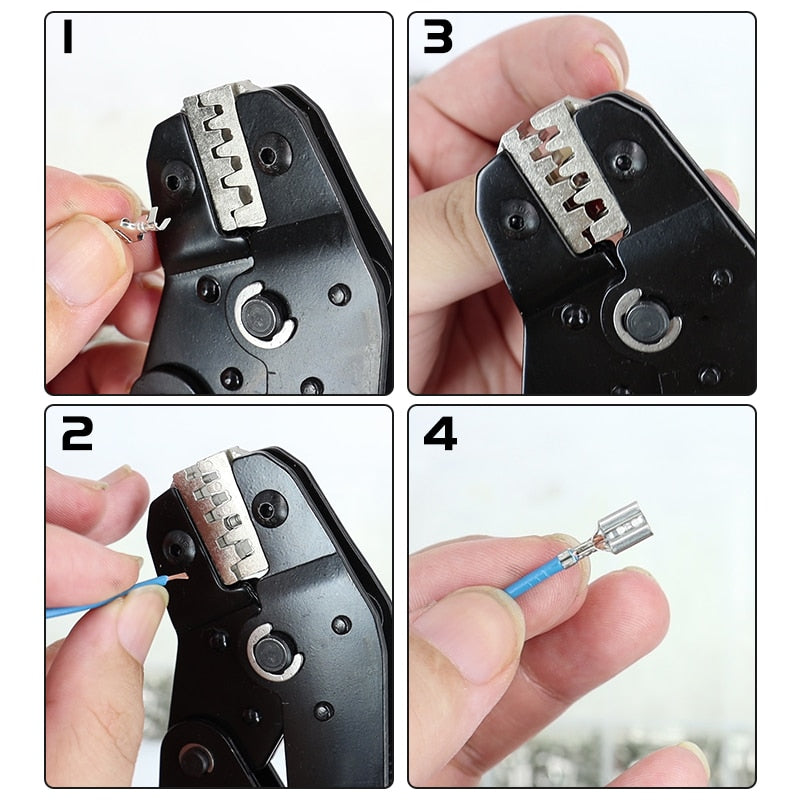 Crimping Pliers Set SN-48BS(=SN-48B+SN-28B) Jaw Kit for 2.8 4.8 6.3 VH3.96/Tube/Insulation Terminals Electrical Clamp Min Tools - KiwisLove