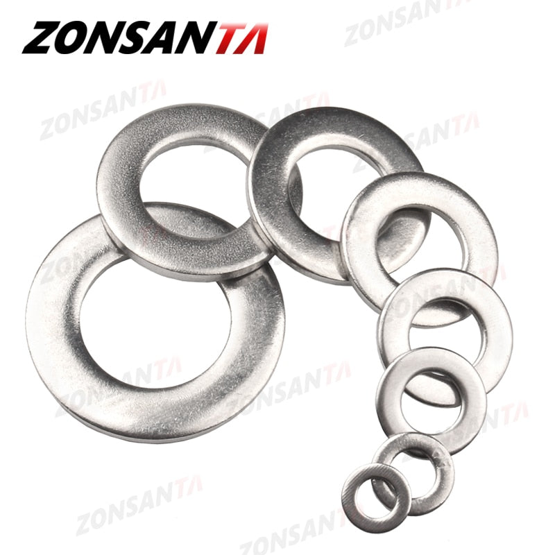 Flat Washer 304 Stainless Steel Meson Washers Gaskets Spacer Shim - KiwisLove