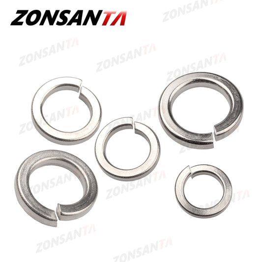 A2 304 Stainless Steel Split Spring Lock Washer locking Elastic Gasket - KiwisLove