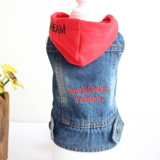 Spring Denim Dog Vest Shih Tzu Clothes for Small Dogs Yorkshire Terrier Puppy Jeans Jacket for Chihuahua Apparel Cat Clothes - KiwisLove