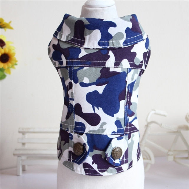 Spring Denim Dog Vest Shih Tzu Clothes for Small Dogs Yorkshire Terrier Puppy Jeans Jacket for Chihuahua Apparel Cat Clothes - KiwisLove