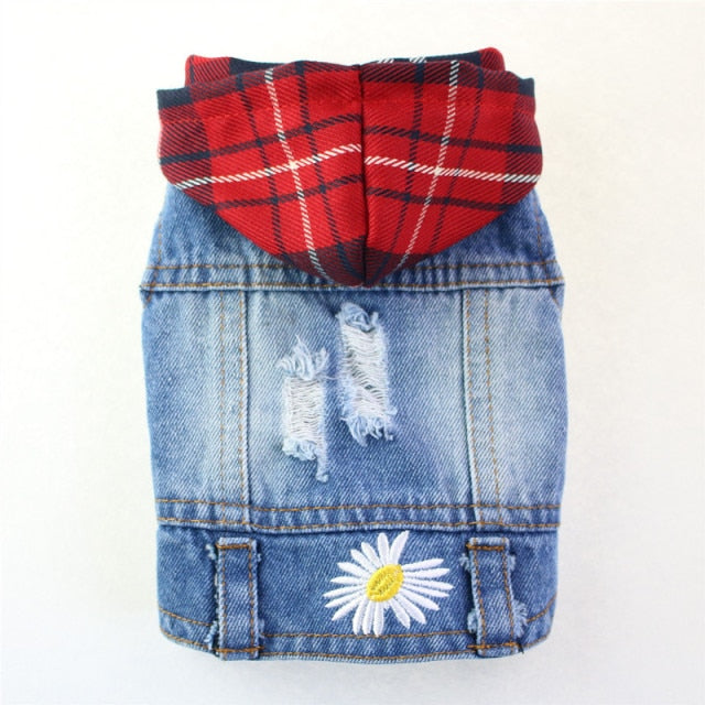 Spring Denim Dog Vest Shih Tzu Clothes for Small Dogs Yorkshire Terrier Puppy Jeans Jacket for Chihuahua Apparel Cat Clothes - KiwisLove