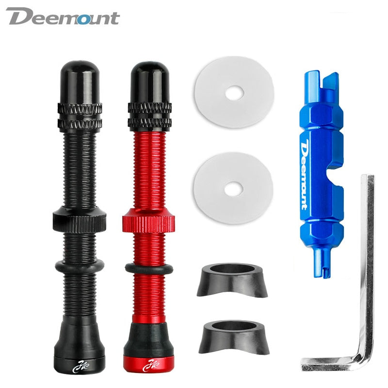 Bicycle Schrader A/V Valve for Road Tubeless Rim Alloy Stem Brass Core Nipple Cycling DIY Accessories - KiwisLove