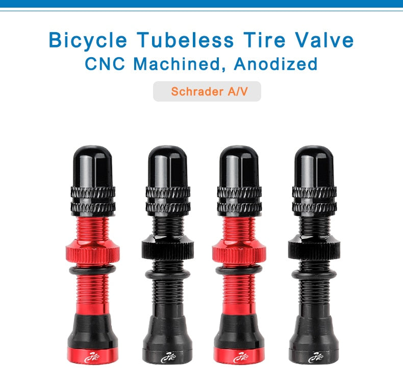 Bicycle Schrader A/V Valve for Road Tubeless Rim Alloy Stem Brass Core Nipple Cycling DIY Accessories - KiwisLove