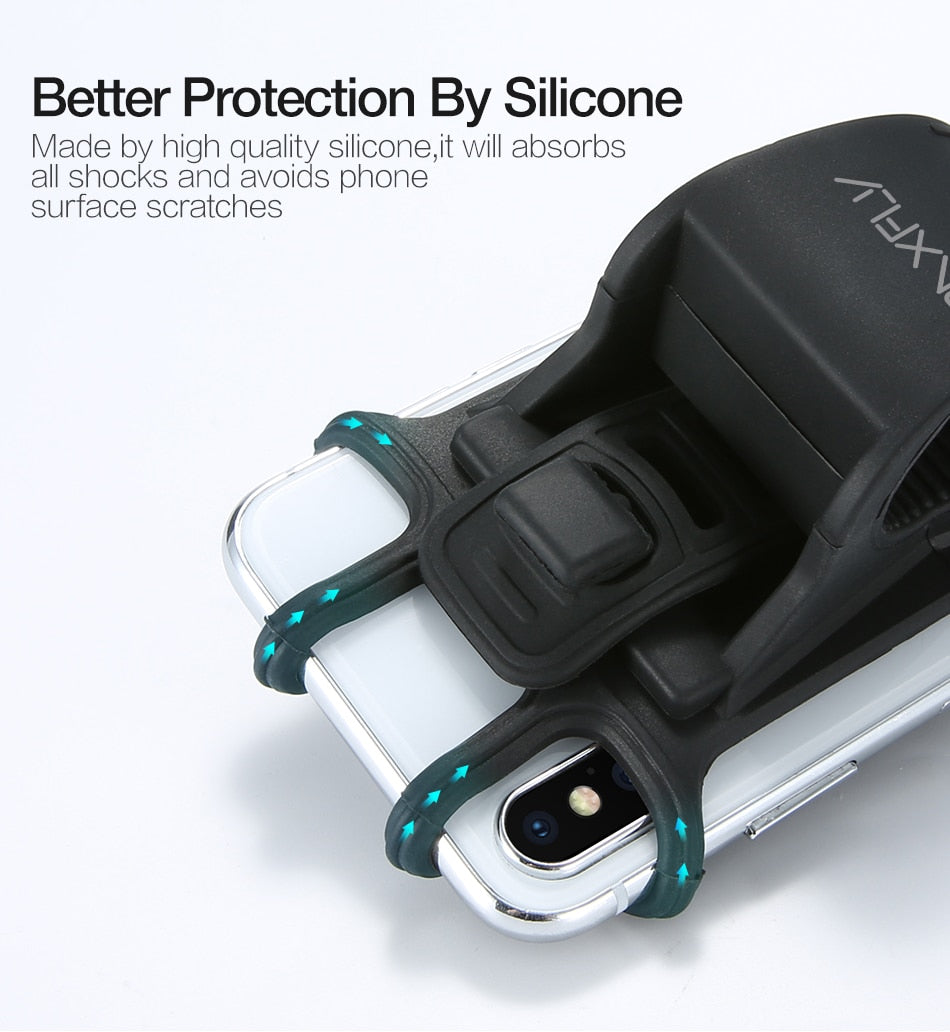 Silicone Bicycle Phone Holder Non-Slip Adjustable Bike Mount Bracket Phone Holder - KiwisLove