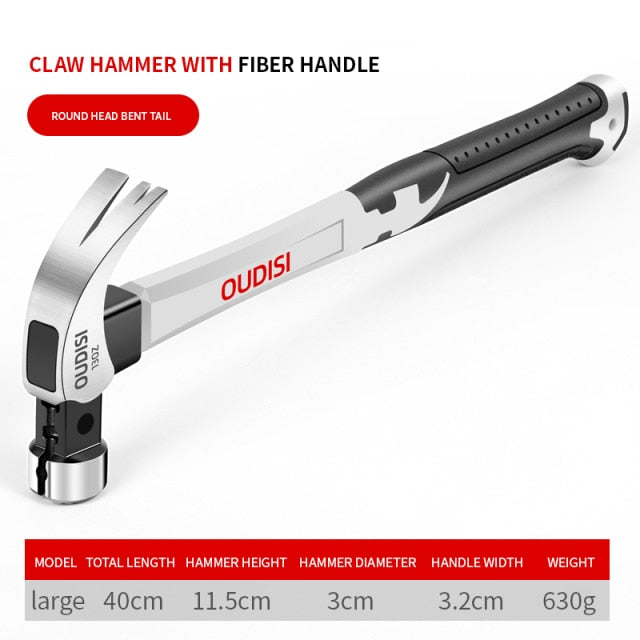 OUDISI Claw Hammer Magnetic Automatic Nail Suction Double  Nail Slot - KiwisLove