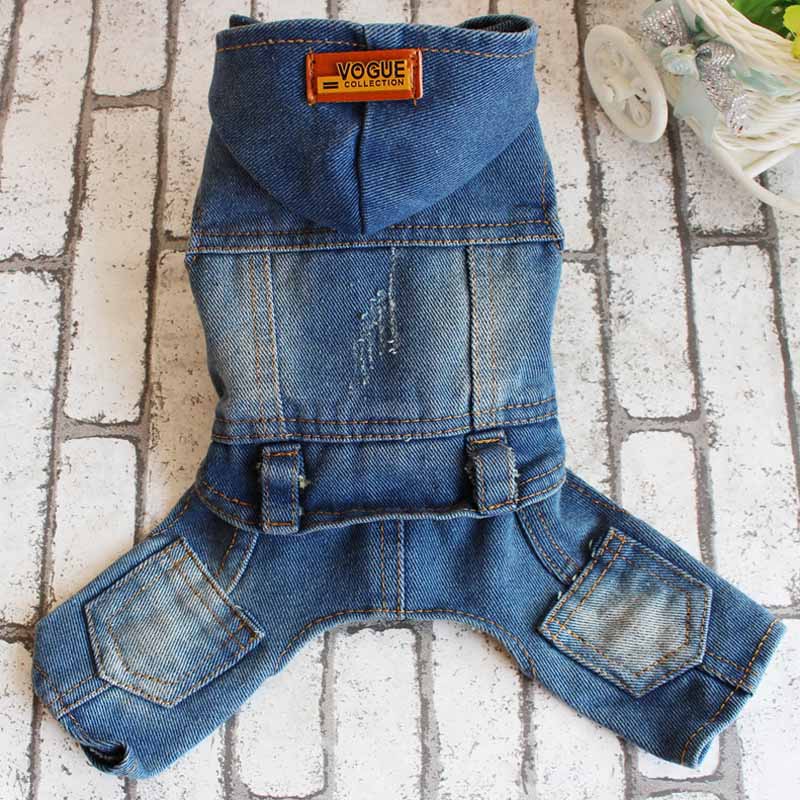 Retro Denim Overalls for Dogs Four Legs Dog Jumpsuit for Chihuahua Cowboy Puppy Kawaii Clothes for Yorkie Spring Pet Costume - KiwisLove