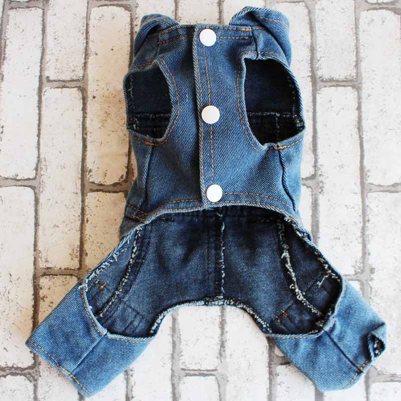 Retro Denim Overalls for Dogs Four Legs Dog Jumpsuit for Chihuahua Cowboy Puppy Kawaii Clothes for Yorkie Spring Pet Costume - KiwisLove