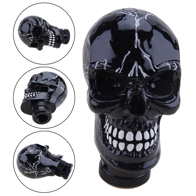 Skull Manual Gear Shift Knob Shifter Lever Knob Alien - KiwisLove
