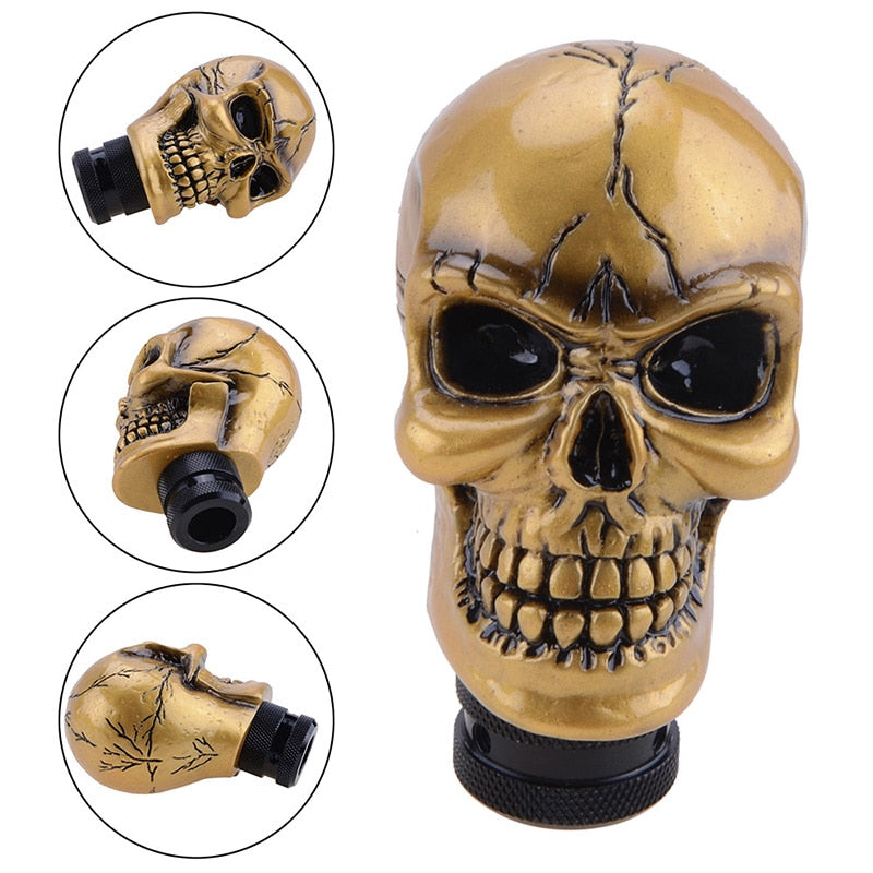 Skull Manual Gear Shift Knob Shifter Lever Knob Alien - KiwisLove