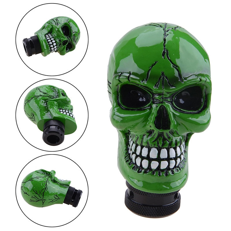 Skull Manual Gear Shift Knob Shifter Lever Knob Alien - KiwisLove