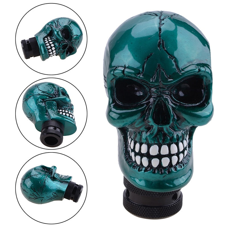 Skull Manual Gear Shift Knob Shifter Lever Knob Alien - KiwisLove
