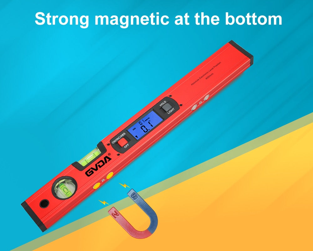 Digital Protractor Electronic Level Meter 360 Degree Spirit Level Angle Finder Slope Ruler Vertical Horizontal Bubble Magnetic - KiwisLove