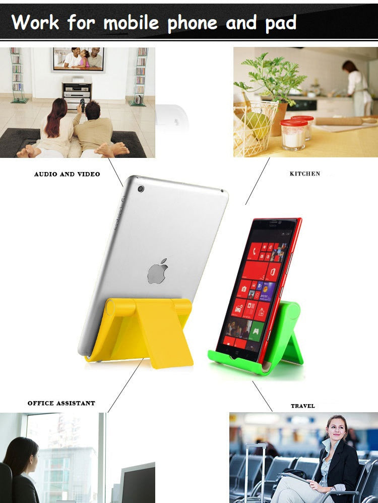 Universal Desk Phone Holder Stand Foldable Mobile Desktop Mount Support For Smartphone Tablet - KiwisLove