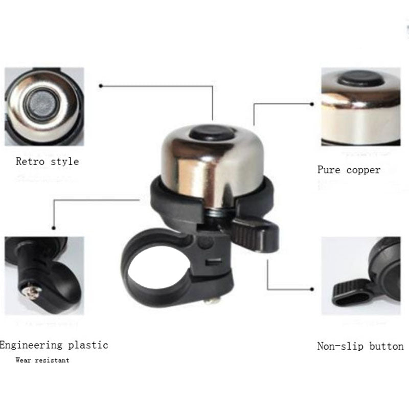 1 Pc Sport Bike Mountain Road Cycling Bell Ring Metal Horn Safety Warning Alarm Bicycle Outdoor Protective Cycle Accessories - KiwisLove