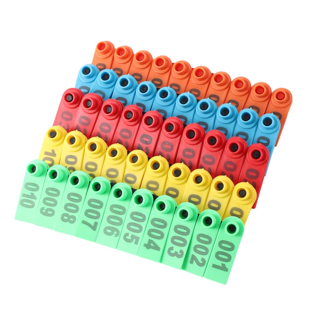 100 pcs Sheep ear tags with number ear Laser Typing Copper head earrings - KiwisLove