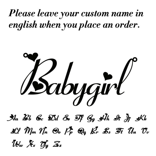 Custom Name Necklace Women Personalized Nameplate Birthday Gift Lady - KiwisLove