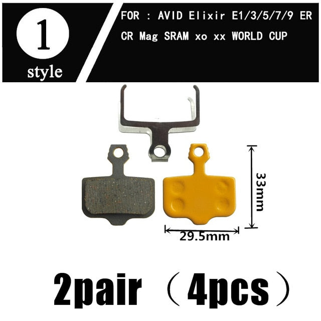 2Pair  Ceramics MTB Bicycle Bike Disc Brake Pads  SHIMANO ZOOM 985 MAGURA SRAM AVID HAYES - KiwisLove