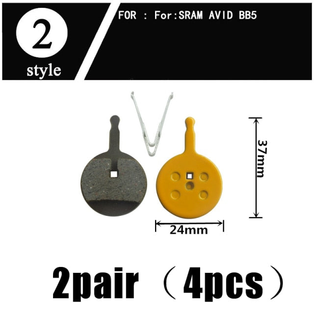 2Pair  Ceramics MTB Bicycle Bike Disc Brake Pads  SHIMANO ZOOM 985 MAGURA SRAM AVID HAYES - KiwisLove