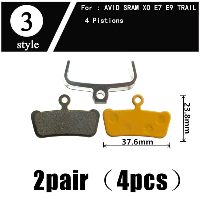 2Pair  Ceramics MTB Bicycle Bike Disc Brake Pads  SHIMANO ZOOM 985 MAGURA SRAM AVID HAYES - KiwisLove