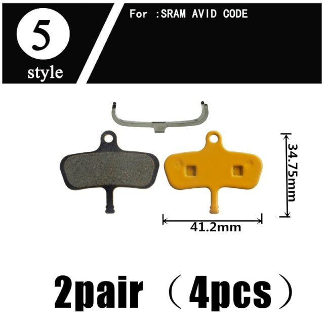 2Pair  Ceramics MTB Bicycle Bike Disc Brake Pads  SHIMANO ZOOM 985 MAGURA SRAM AVID HAYES - KiwisLove