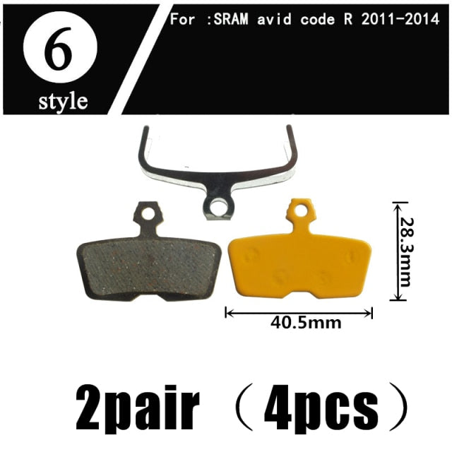 2Pair  Ceramics MTB Bicycle Bike Disc Brake Pads  SHIMANO ZOOM 985 MAGURA SRAM AVID HAYES - KiwisLove
