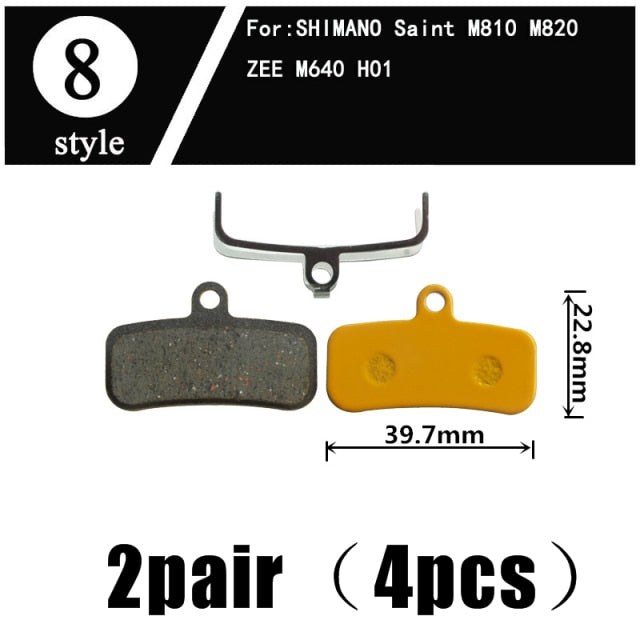 2Pair  Ceramics MTB Bicycle Bike Disc Brake Pads  SHIMANO ZOOM 985 MAGURA SRAM AVID HAYES - KiwisLove