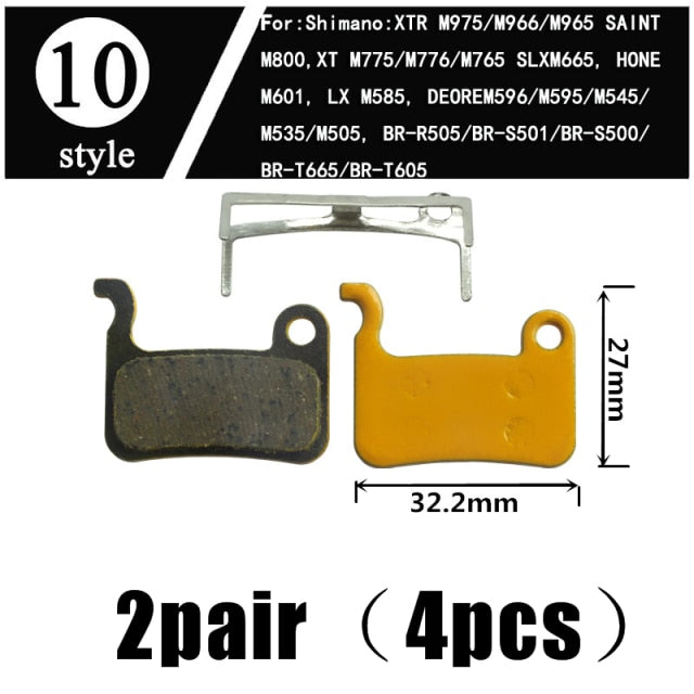 2Pair  Ceramics MTB Bicycle Bike Disc Brake Pads  SHIMANO ZOOM 985 MAGURA SRAM AVID HAYES - KiwisLove