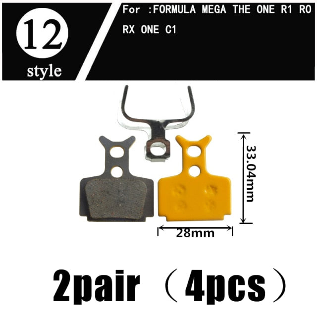 2Pair  Ceramics MTB Bicycle Bike Disc Brake Pads  SHIMANO ZOOM 985 MAGURA SRAM AVID HAYES - KiwisLove