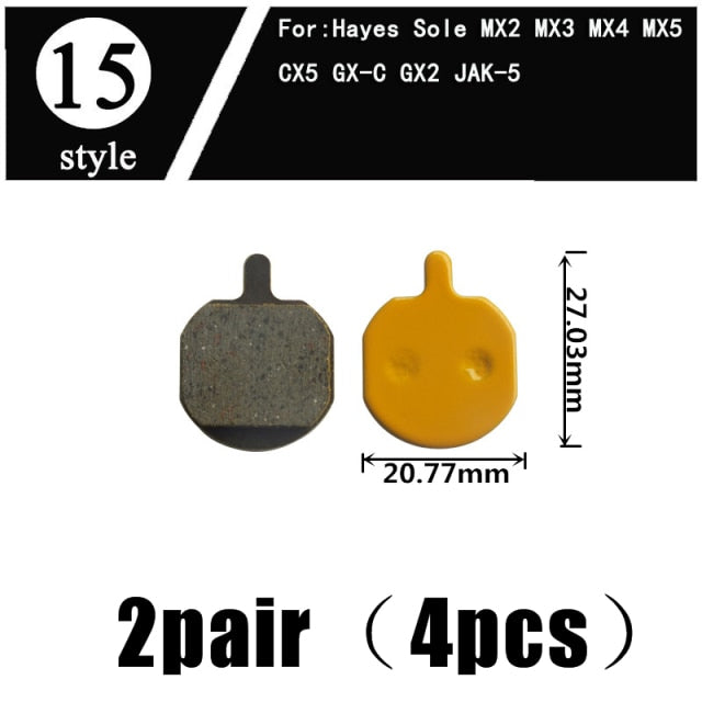 2Pair  Ceramics MTB Bicycle Bike Disc Brake Pads  SHIMANO ZOOM 985 MAGURA SRAM AVID HAYES - KiwisLove