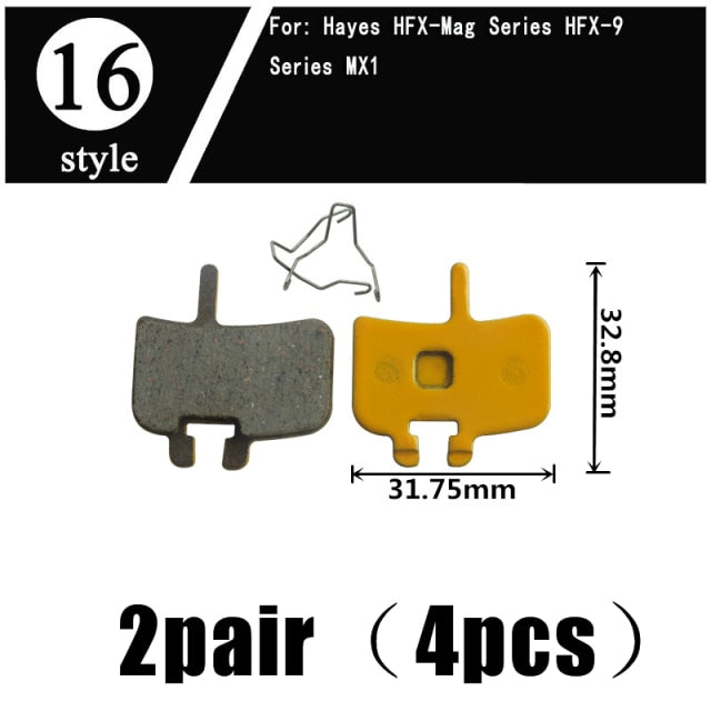 2Pair  Ceramics MTB Bicycle Bike Disc Brake Pads  SHIMANO ZOOM 985 MAGURA SRAM AVID HAYES - KiwisLove