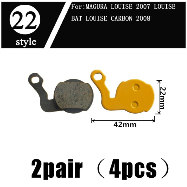2Pair  Ceramics MTB Bicycle Bike Disc Brake Pads  SHIMANO ZOOM 985 MAGURA SRAM AVID HAYES - KiwisLove