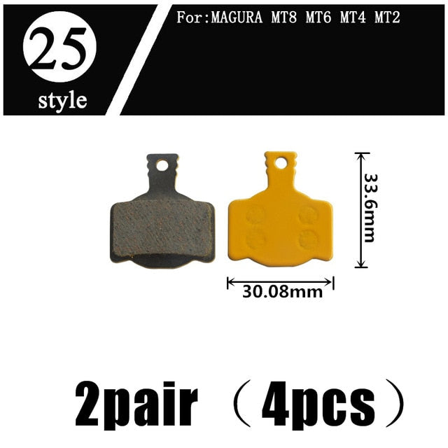 2Pair  Ceramics MTB Bicycle Bike Disc Brake Pads  SHIMANO ZOOM 985 MAGURA SRAM AVID HAYES - KiwisLove